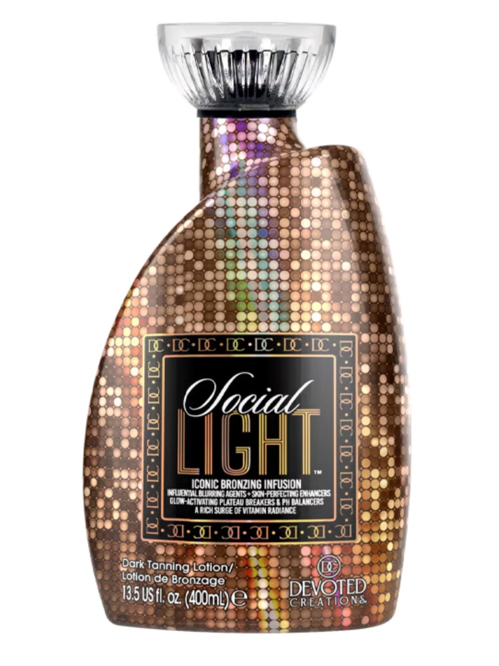 Devoted Creations Social Light Iconic Bronzing Infusion Dark Tanning Lotion 13.5